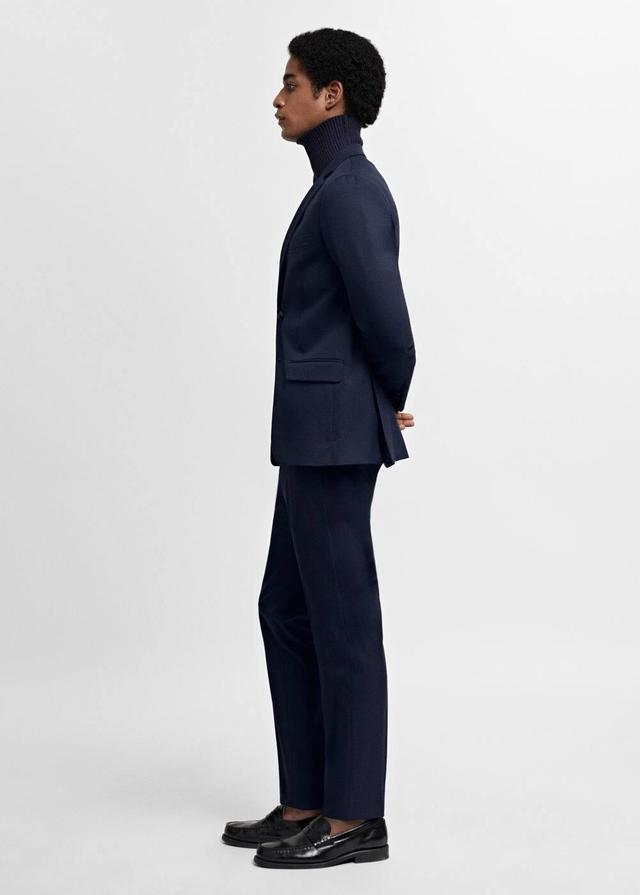 MANGO MAN - Stretch fabric super slim-fit suit pants dark navyMen Product Image