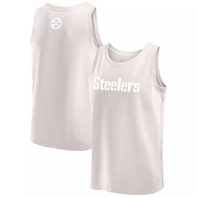 Mens Fanatics Cream Pittsburgh Steelers Elements Tank Top Product Image