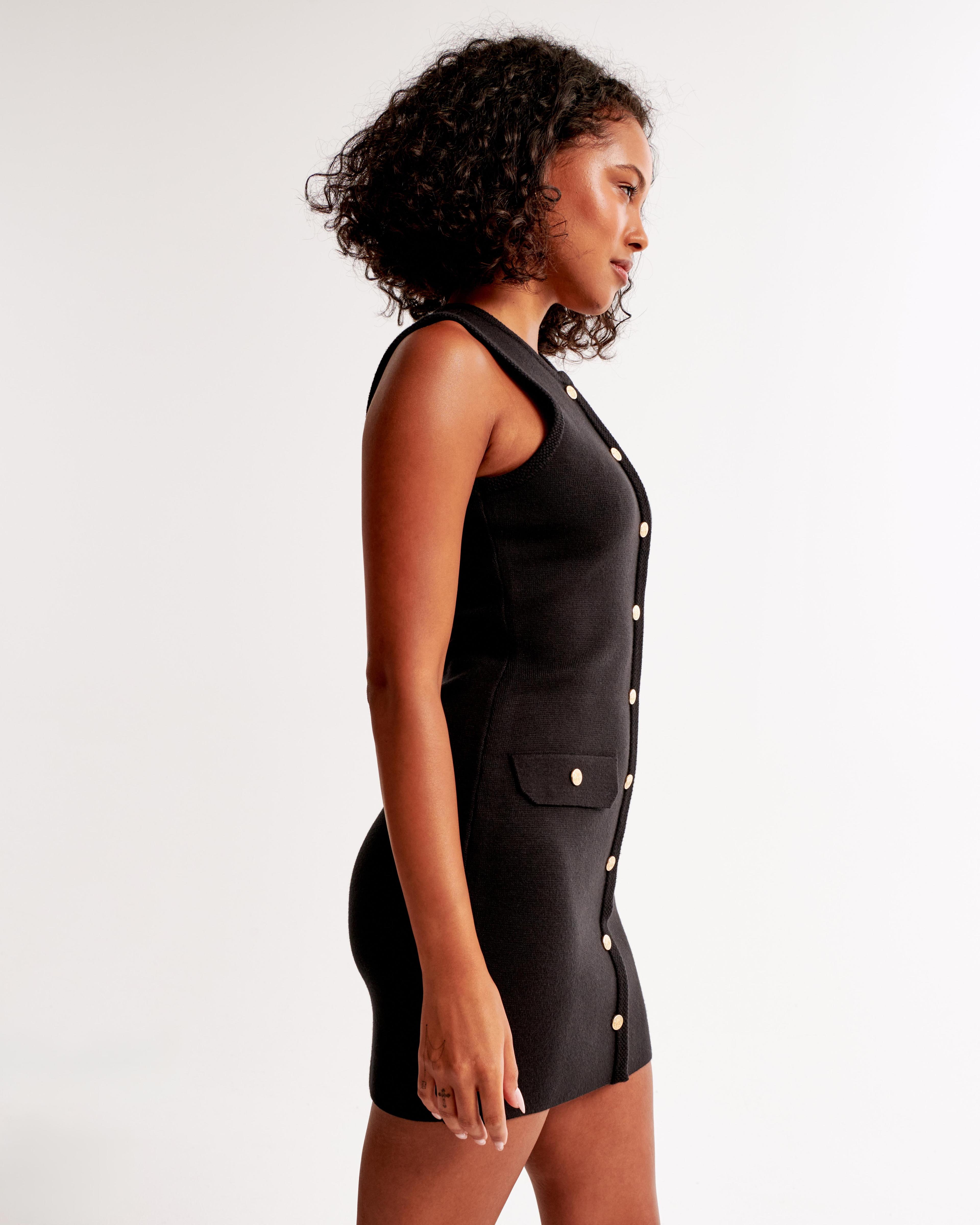 The A&F Mara High-Neck Vest Sweater Dress Product Image