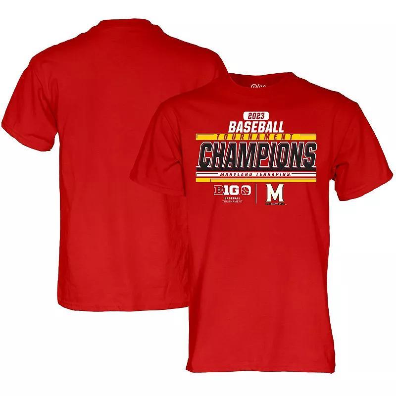 Blue 84 Maryland Terrapins 2023 Big 10 Baseball Conference Tournament Champions T-Shirt, Mens Product Image