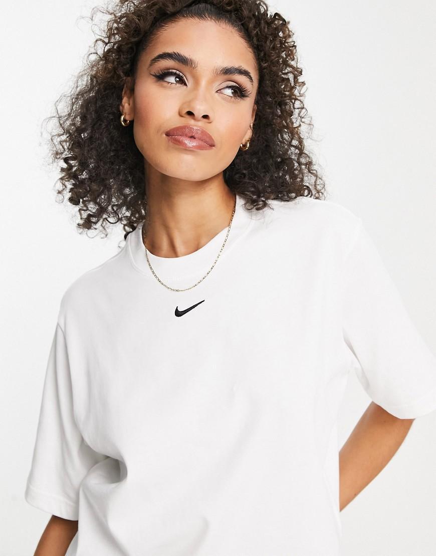 Nike Womens Nike NSW Boxy T-Shirt - Womens White/Black product image