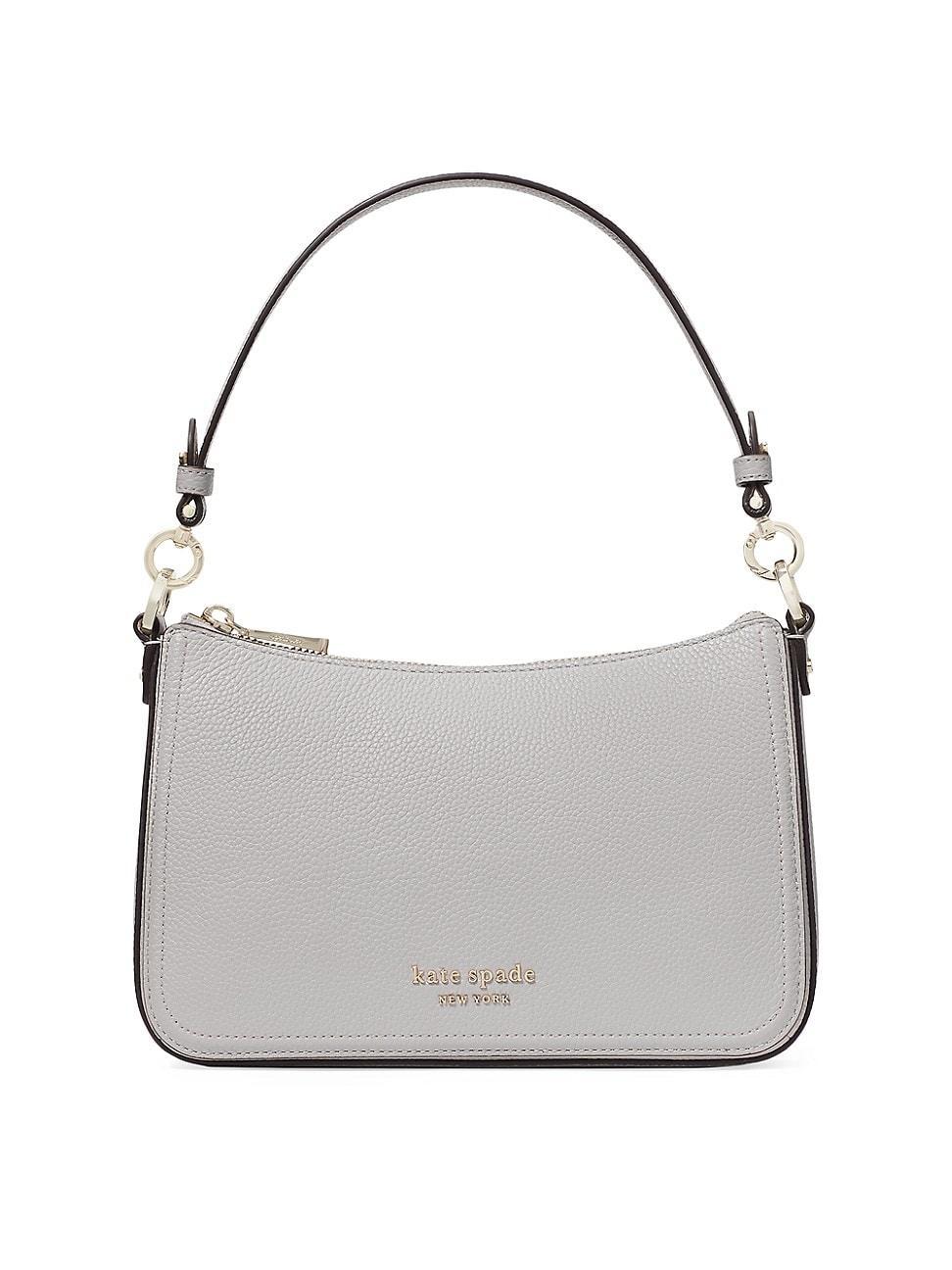 kate spade new york Hudson Pebbled Leather Medium Convertible Crossbody Bag Product Image