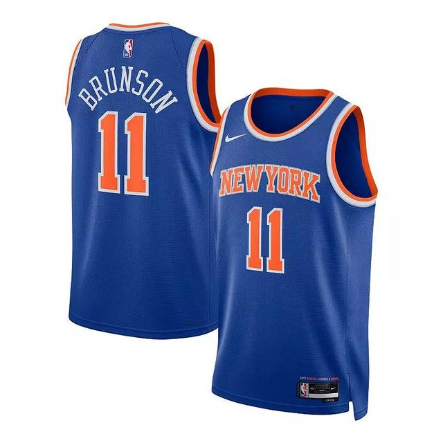 New York Knicks Icon Edition 2022/23 Nike Men's Dri-FIT NBA Swingman Jersey Product Image