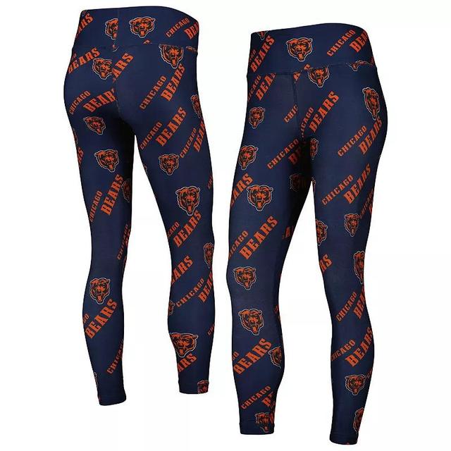 Womens Concepts Sport Chicago Bears Breakthrough Allover Print Lounge Leggings Blue Product Image