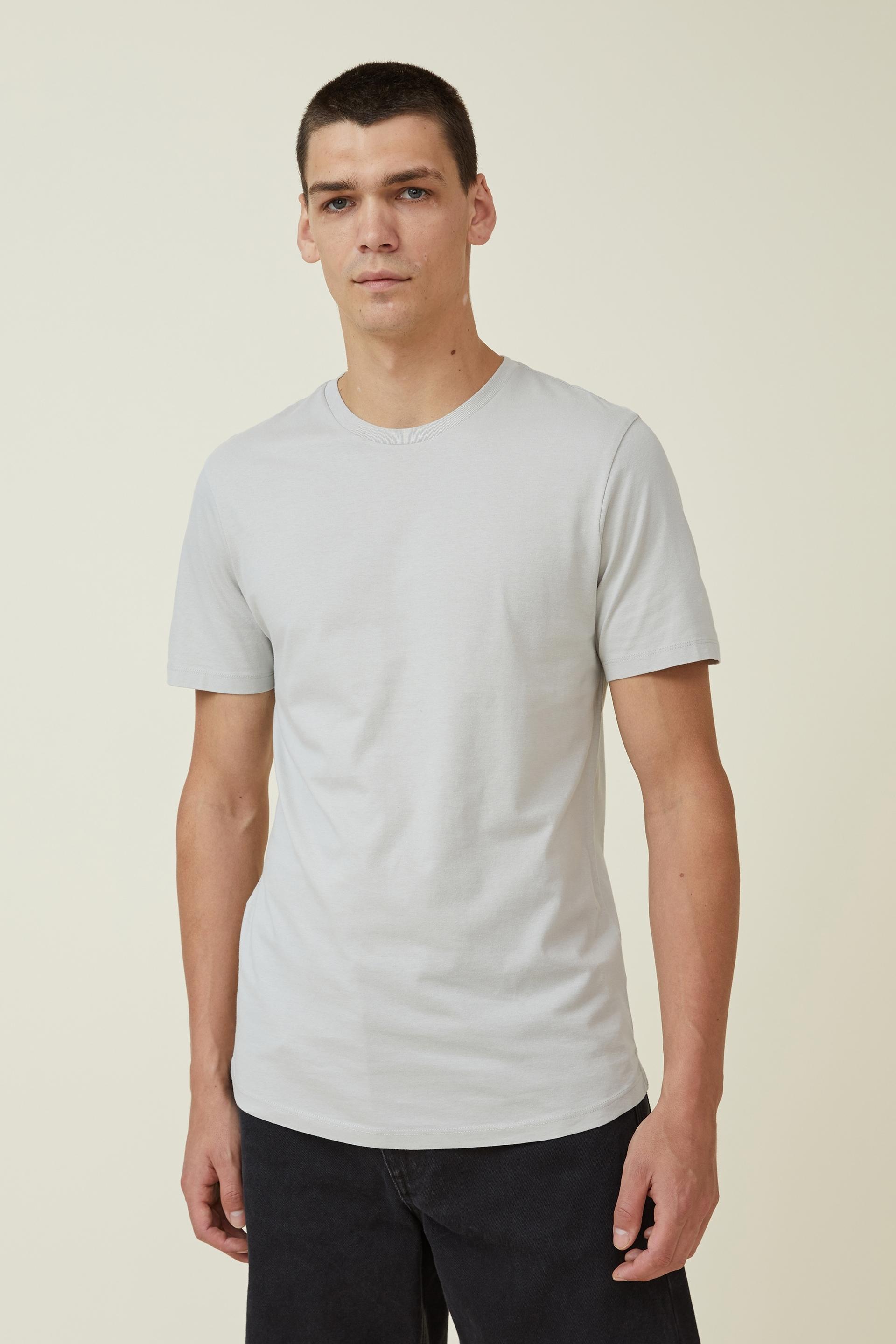 Cotton On Men - Organic Longline T-Shirt - Smoke Product Image