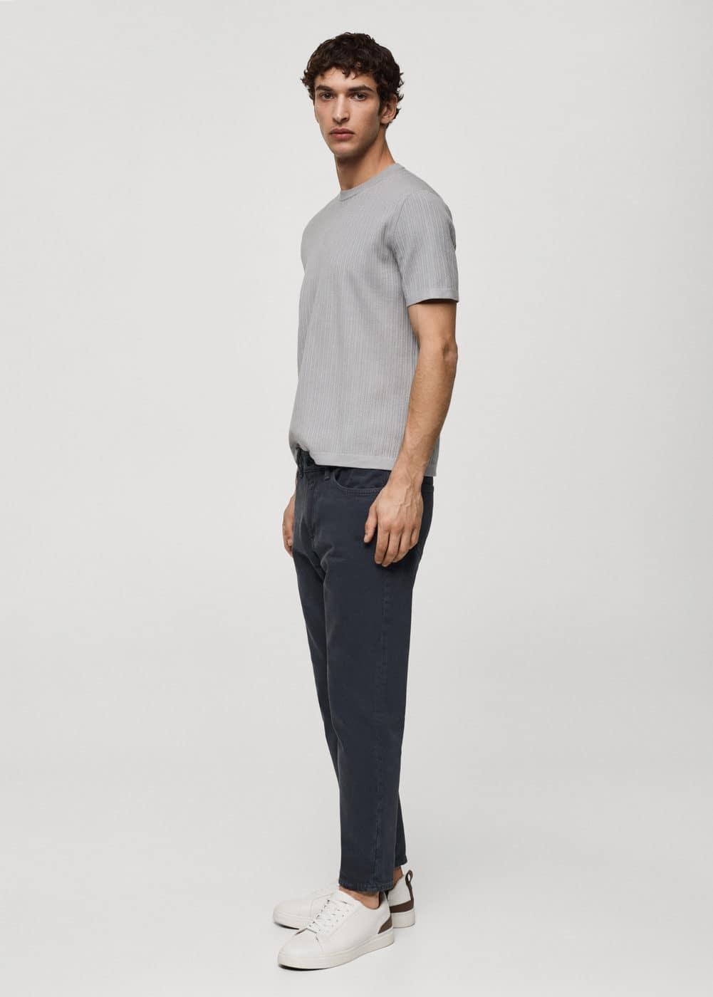 MANGO MAN - Ben cotton tappered-fit jeans night blueMen Product Image