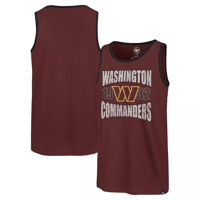 Mens 47 Burgundy Washington Commanders Upload Franklin Tank Top Product Image