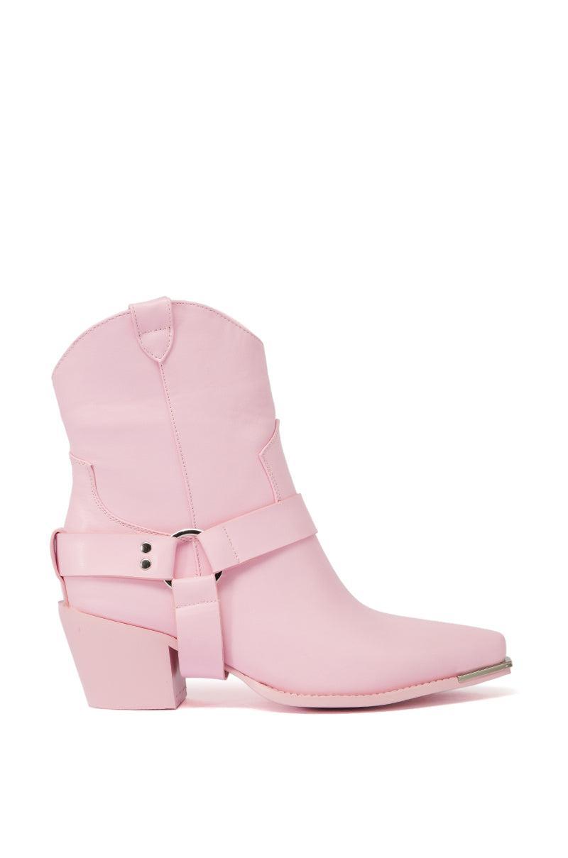 AZALEA WANG JOAKIMA PINK WESTERN BOOTIE Product Image