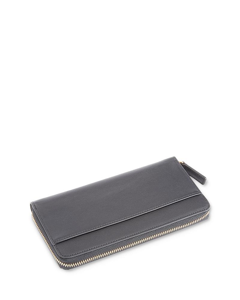 Womens RFID-Blocking Zip-Around Leather Wallet Product Image