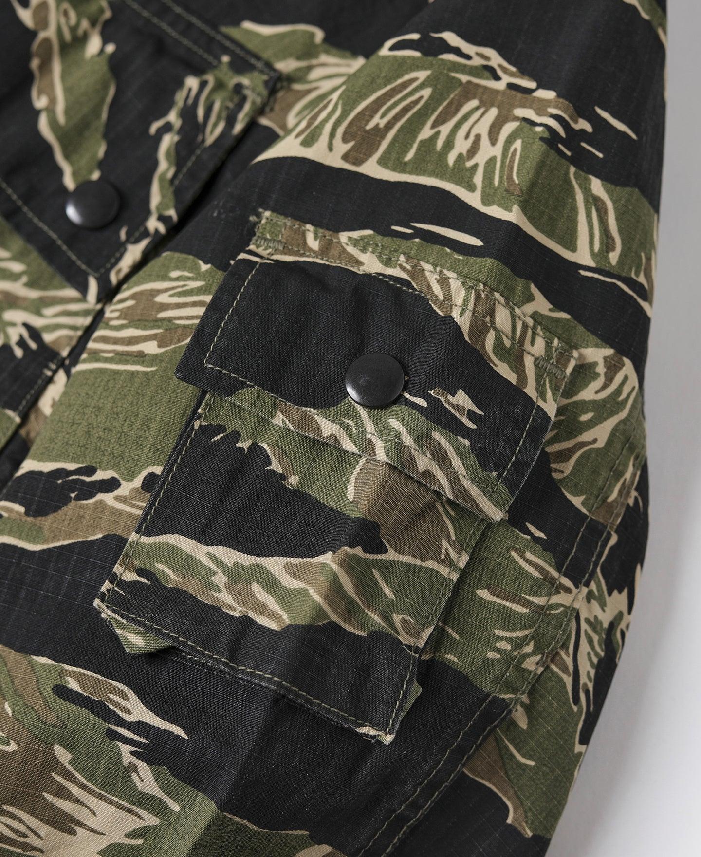 Tiger Stripe Camo Tropical Jungle Fatigue Jacket Product Image