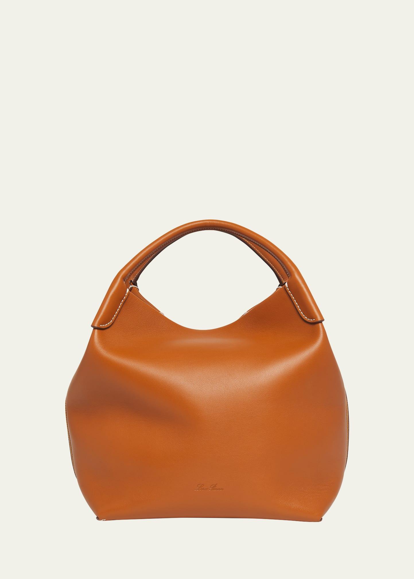 Womens Bale Large Rounded Leather Bag Product Image