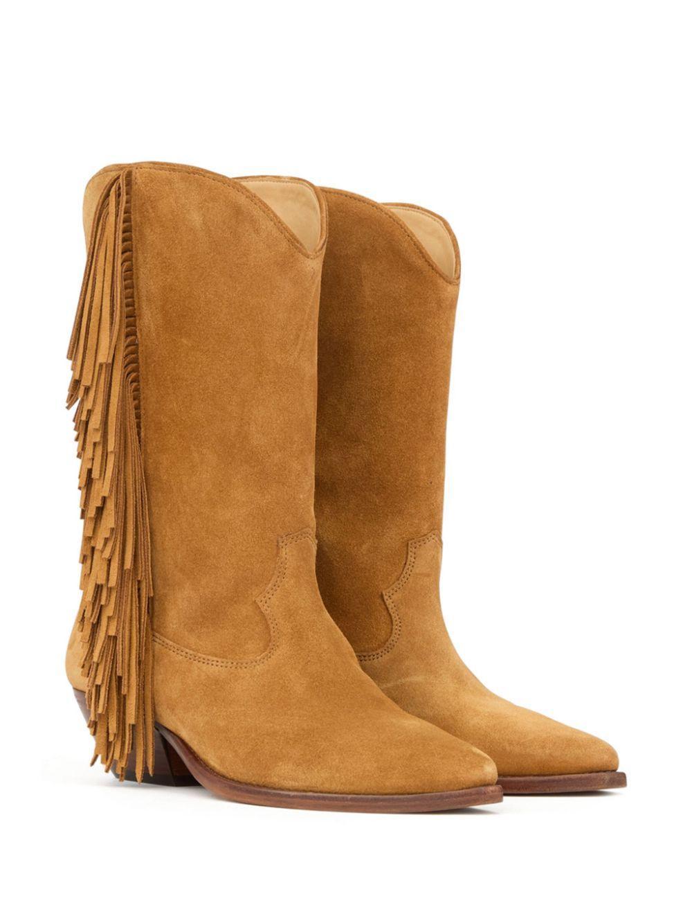 ISABEL MARANT 40mm Duerto Boots In Brown Product Image