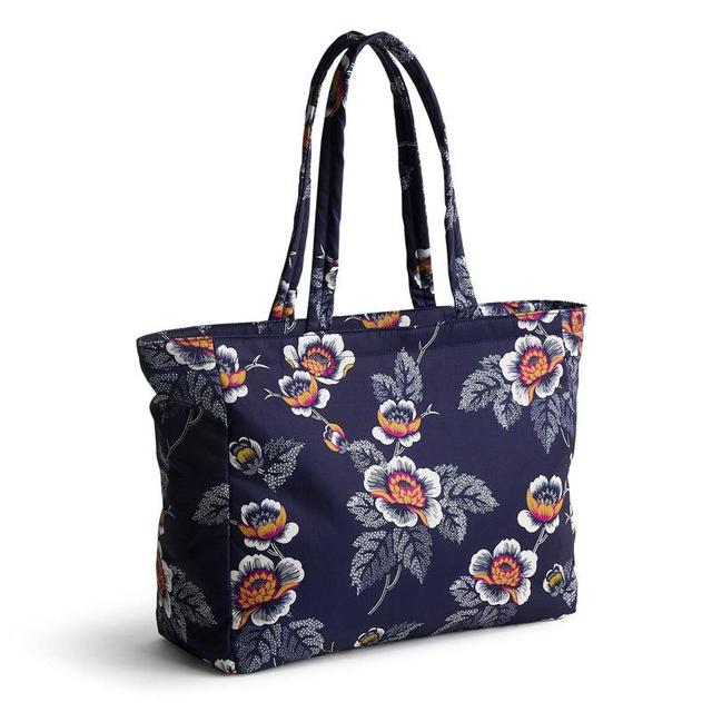 Vera Bradley Hathaway Tote Bag Women in Seurat Floral Black Product Image