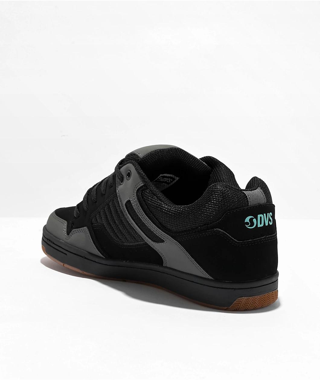 DVS Enduro Black, Charcoal & Turquoise Skate Shoes Product Image