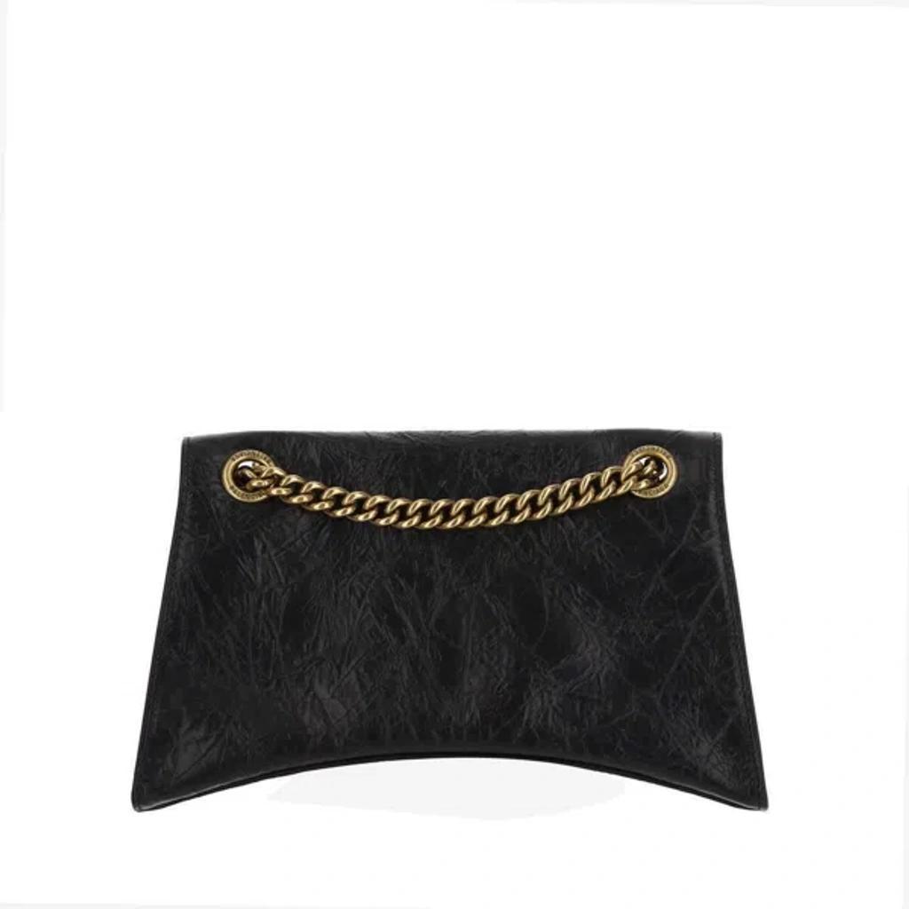 Crush Chain Small Shoulder Bag In Black Product Image