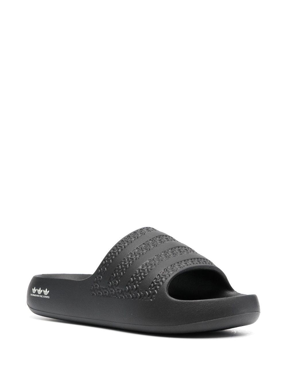 ADIDAS ORIGINALS Adilette Ayoon Logo-print Slides In Black Product Image