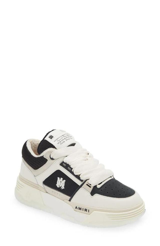 AMIRI Two-tone Ma-1 Sneakers In Black And White In White Black Product Image