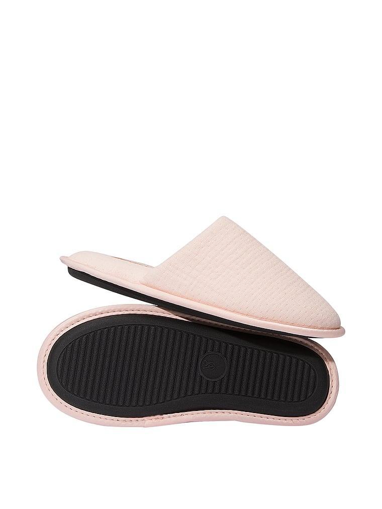 Closed-Toe Cotton Gauze Slippers Product Image