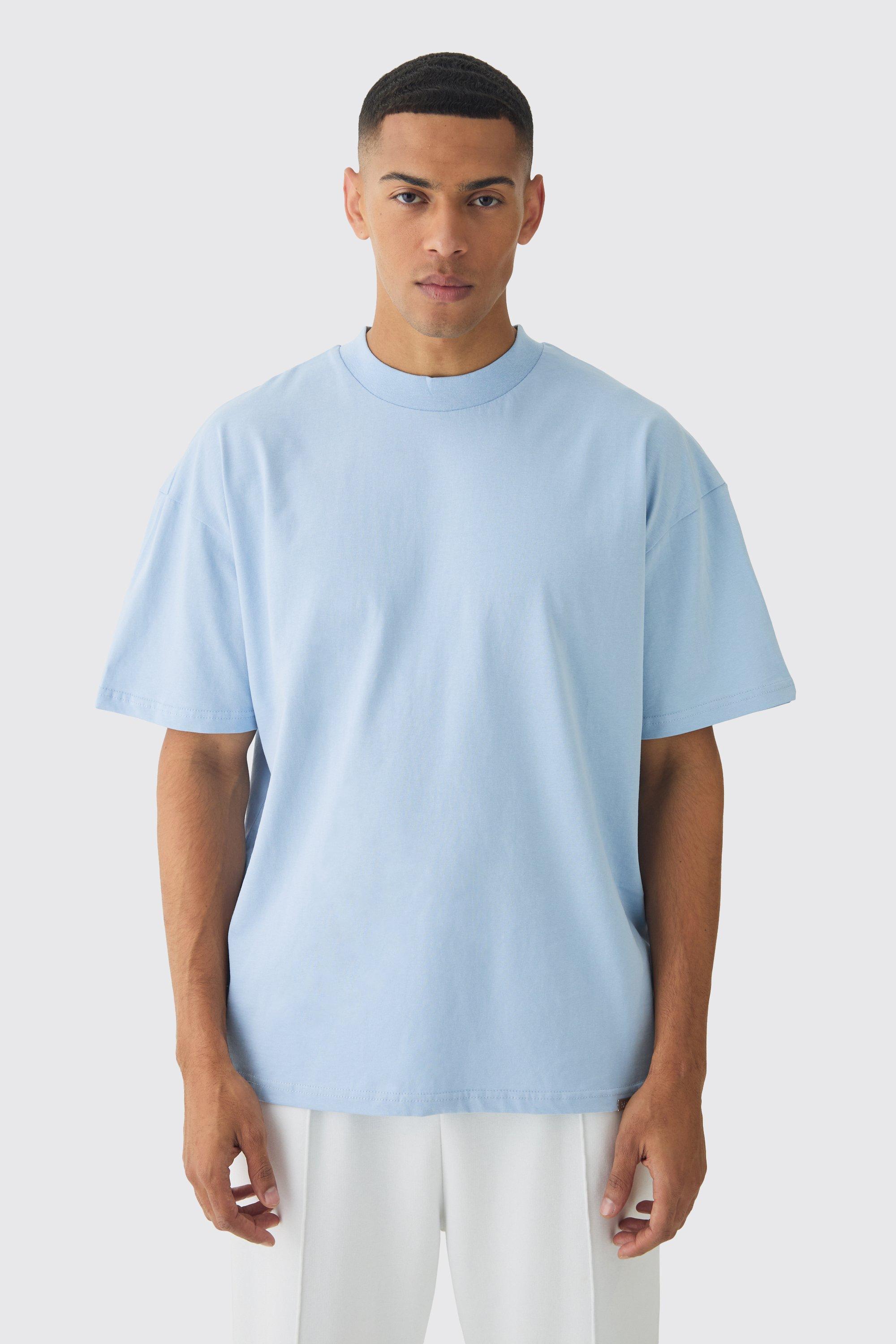 Oversized Extended Neck Heavyweight T-shirt | boohooMAN USA Product Image