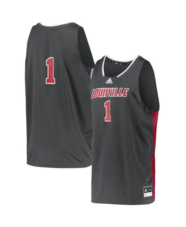 Adidas Mens #1 Louisville Cardinals Reverse Retro Jersey - Black Product Image