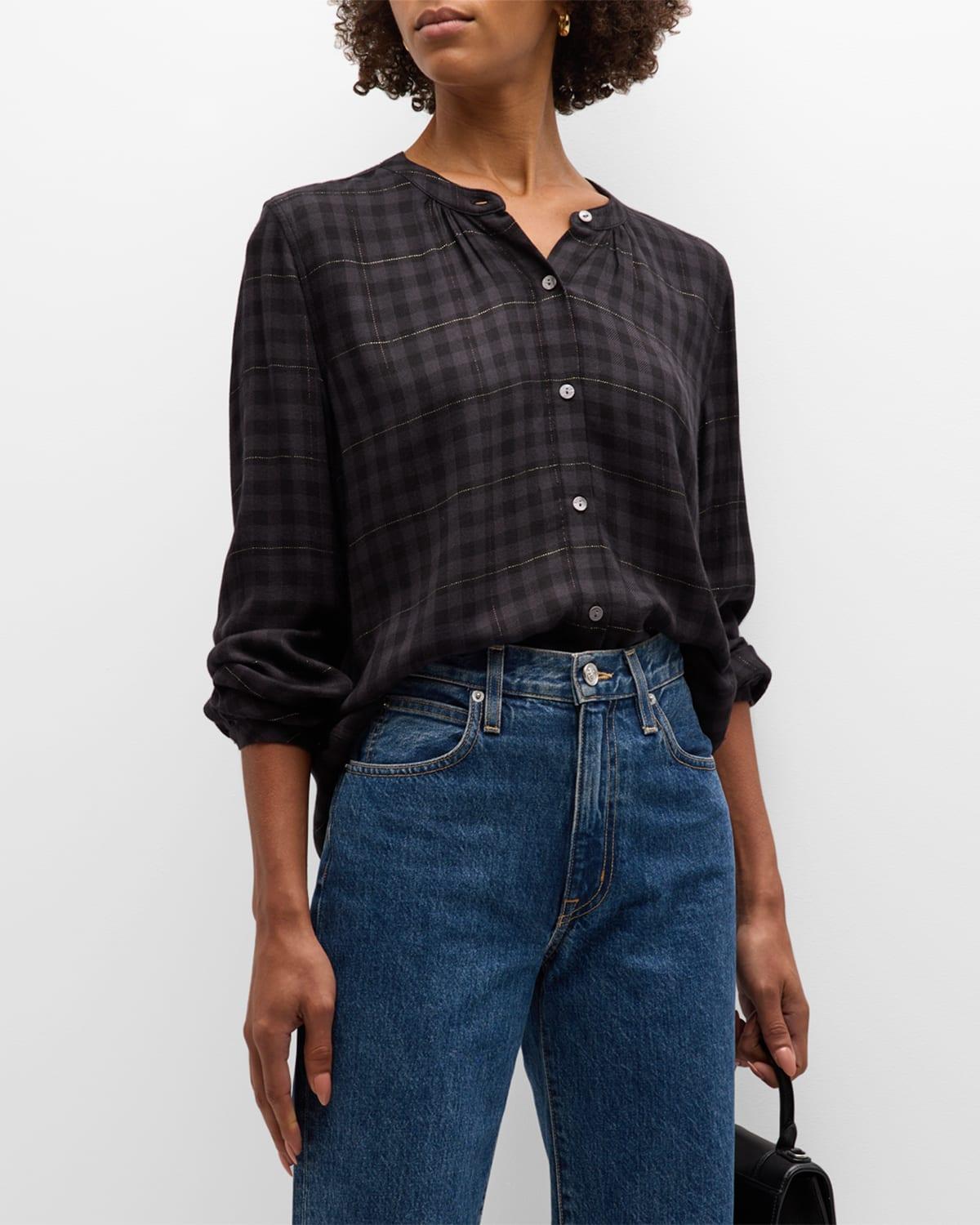 Eloise Plaid Button-Front Shirt product image