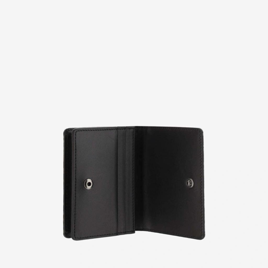 Bi-fold Wallet With All-over Monogram In Black Product Image