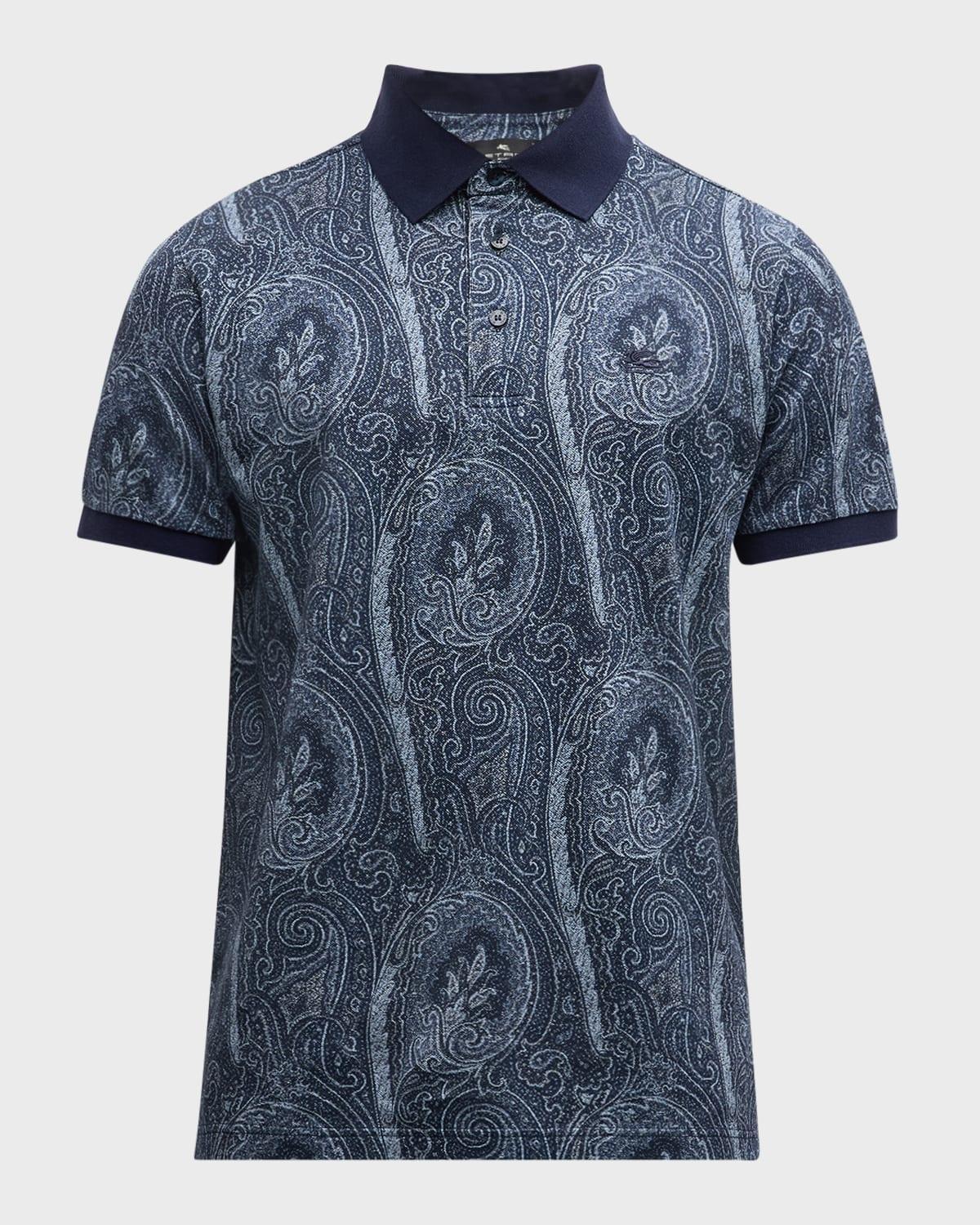 Men's Paisley Polo Shirt Product Image