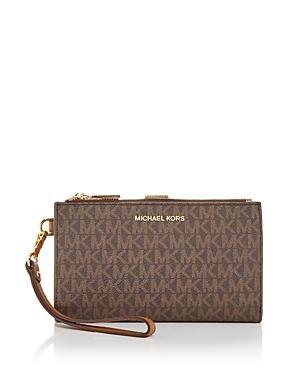 Michael Kors Signature Logo Jet Set Double Zip Wristlet Product Image