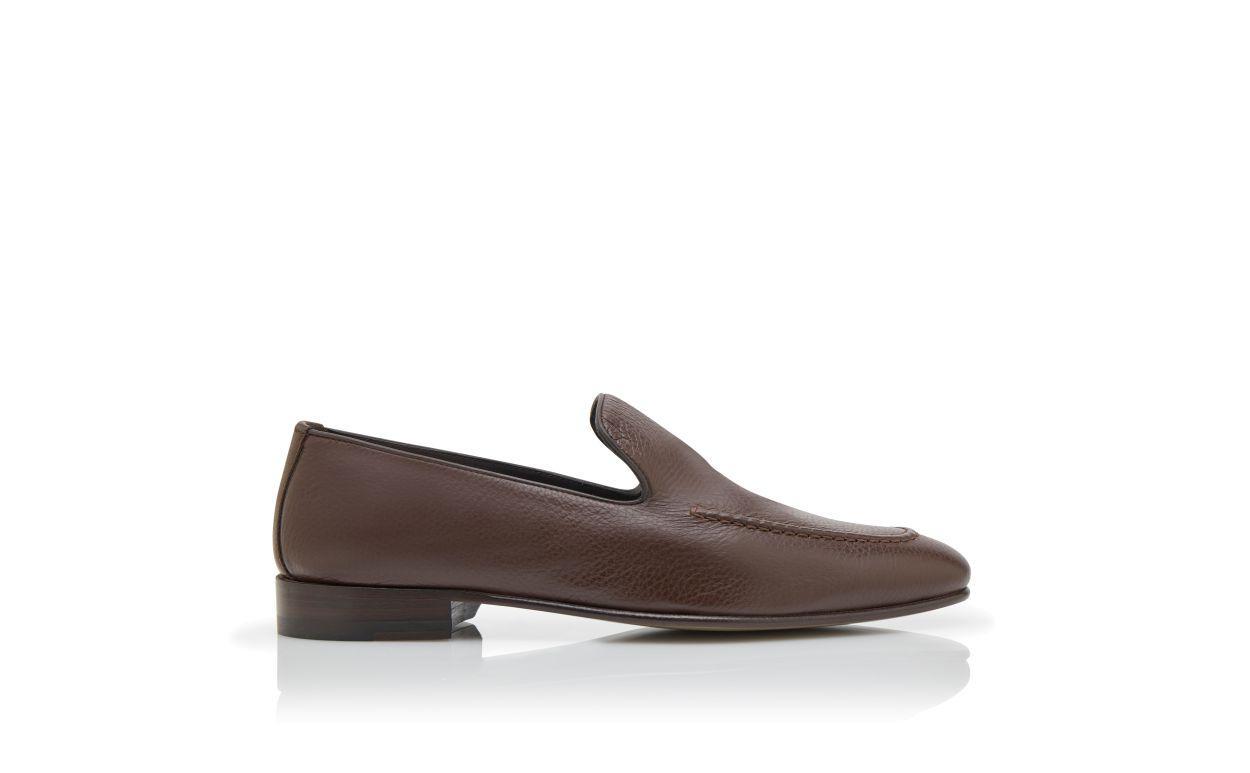 TRURO Brown Calf Leather Loafers  Product Image