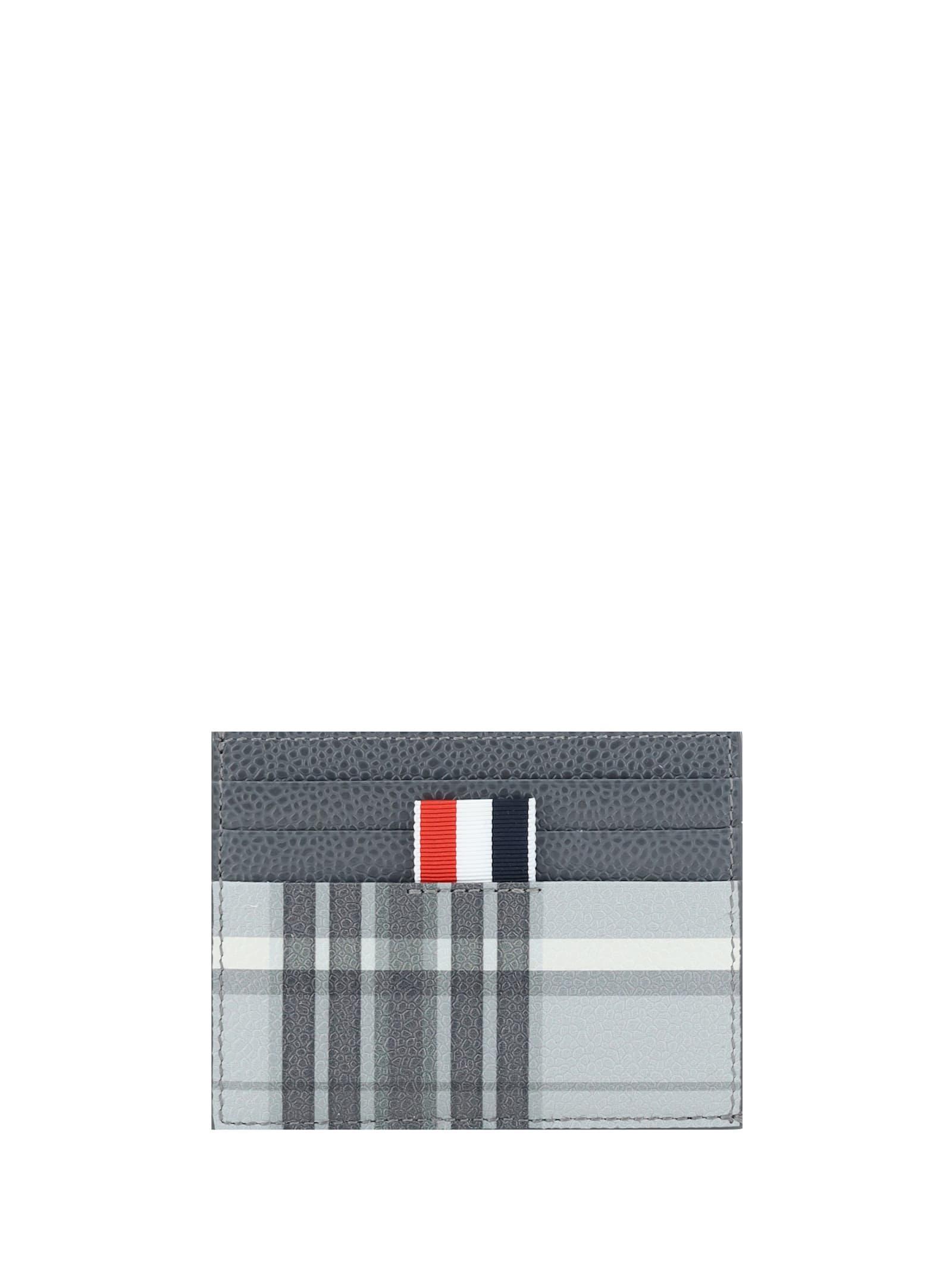 THOM BROWNE Card Holder In Grey Product Image