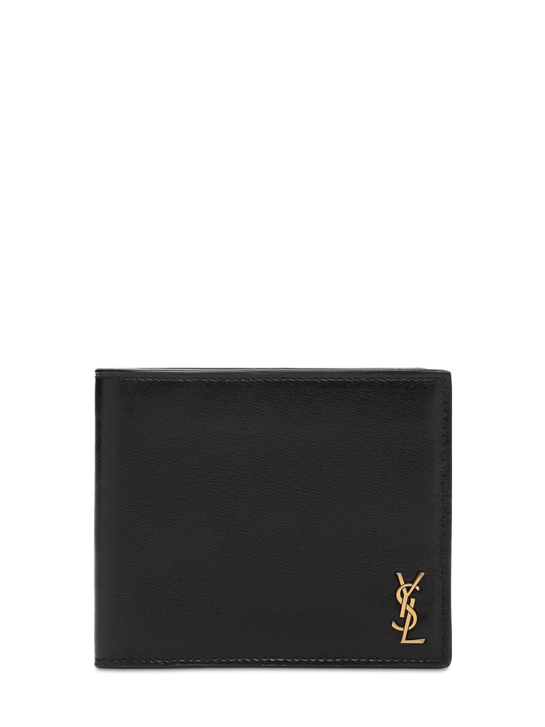 Tiny Monogram Leather Wallet In Black Product Image