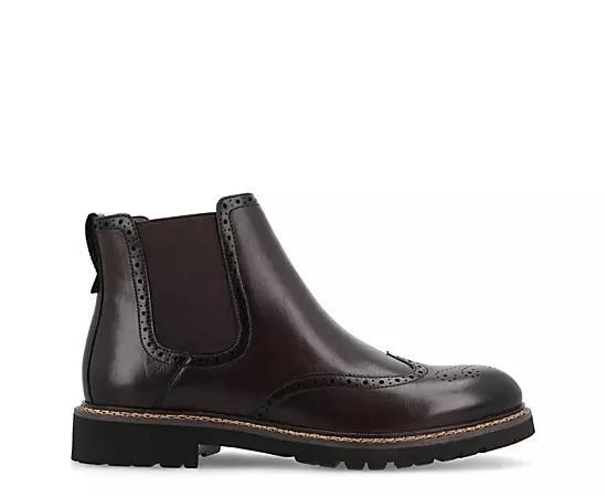 Vance Co. Hogan Tru Comfort Foam Mens Wingtip Chelsea Boots Product Image