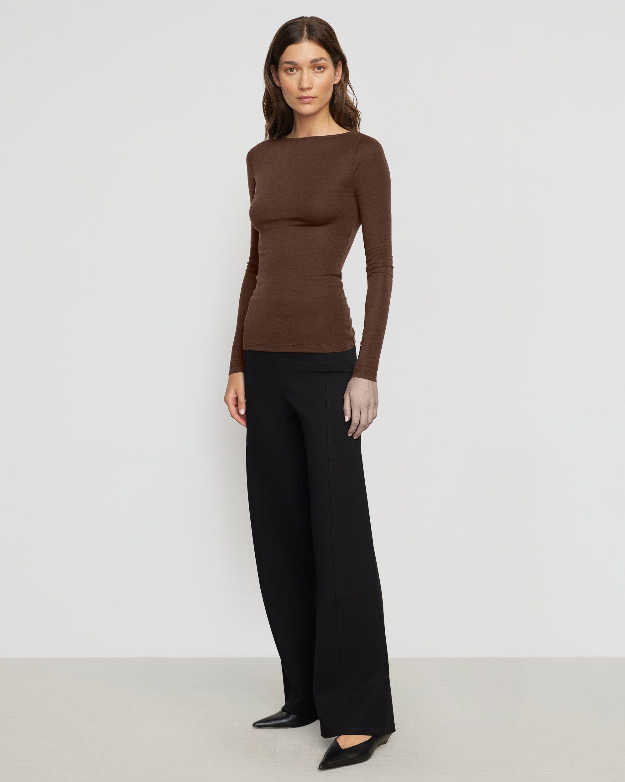 Lana Tencel-Wool Semi-Sheer Tee Product Image