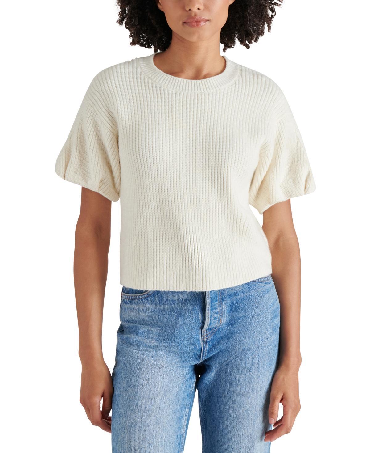 Steve Madden Womens Jadey Bubble-Sleeve Sweater Product Image