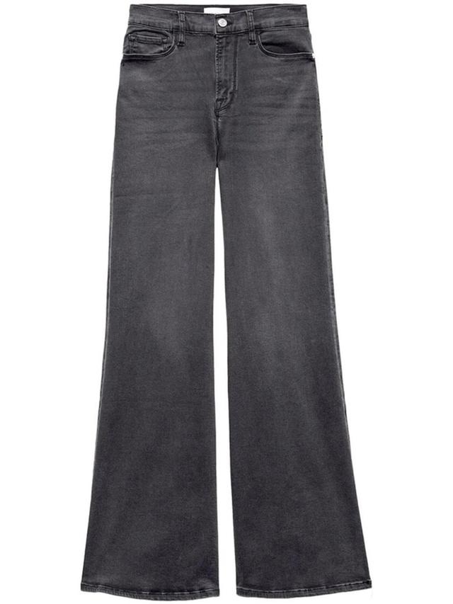 Le Pixie High-rise Wide-leg Jeans In Black Product Image