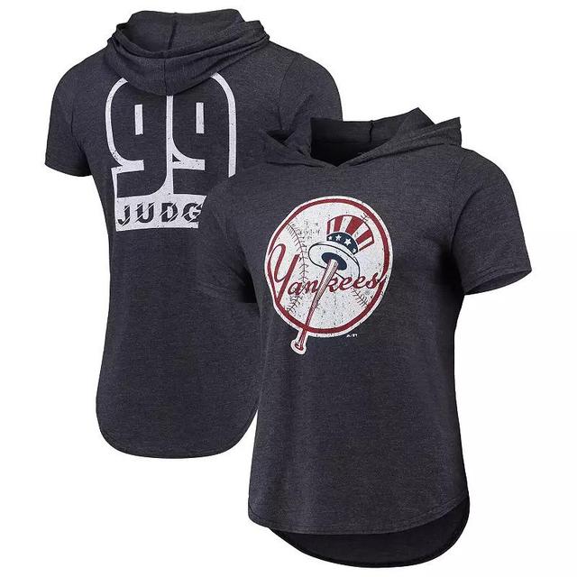 Mens Navy Aaron Judge New York Yankees Softhand Short Sleeve Player Hoodie T-shirt Product Image