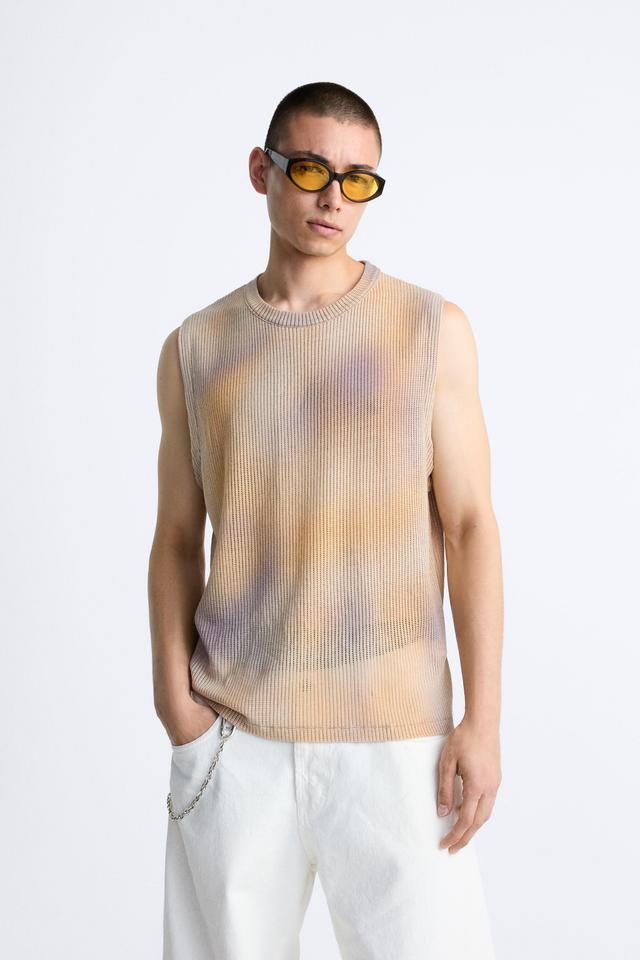 OMBRÉ PRINTED KNITTED SHIRT Product Image