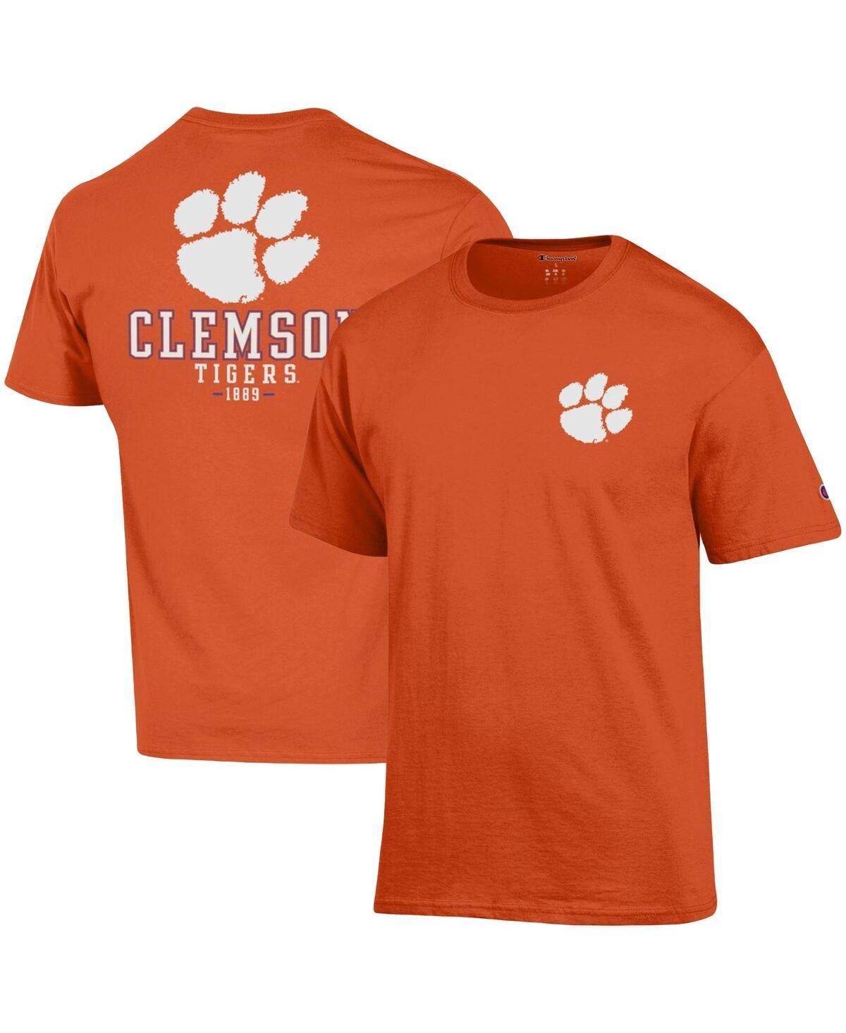 Mens Champion Orange Clemson Tigers Stack 2-Hit T-shirt Product Image