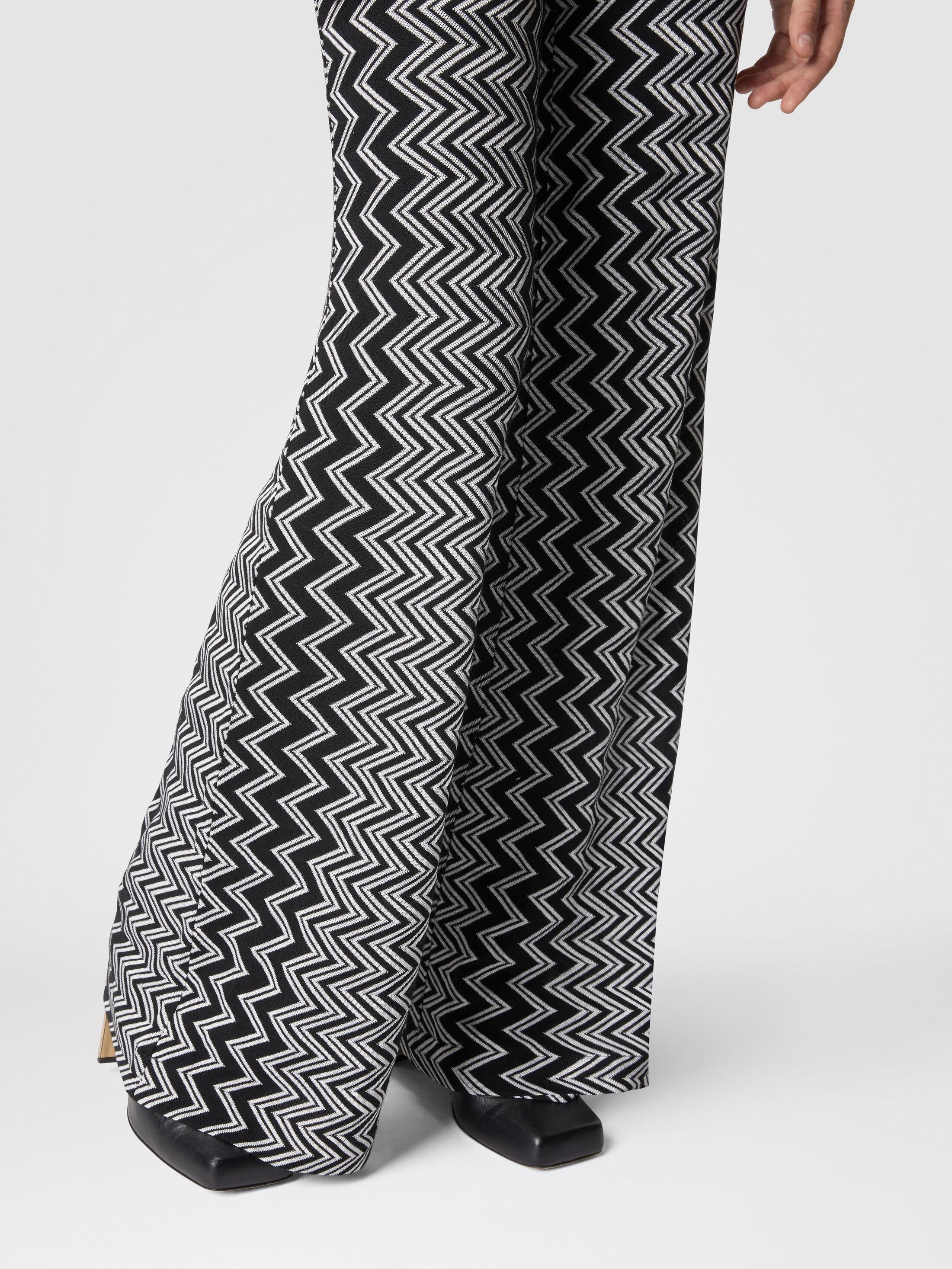 Zigzag wool and viscose trousers Product Image