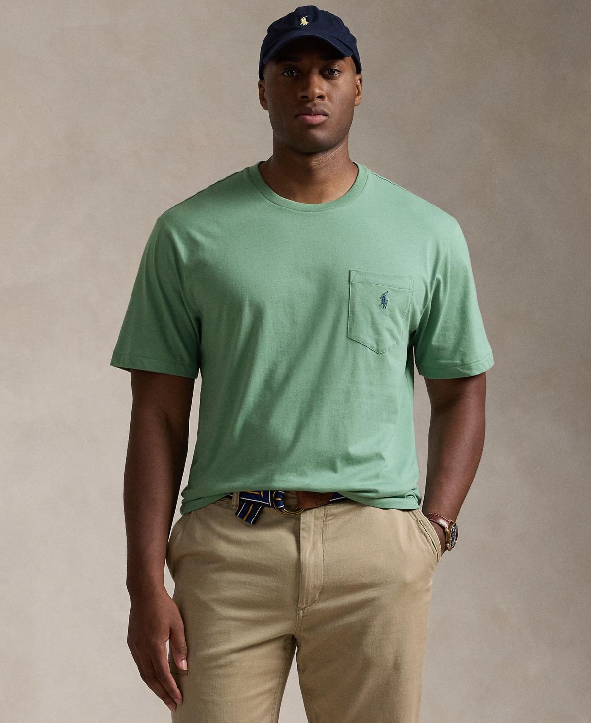 Polo Ralph Lauren Mens Big & Tall Crew-Neck Pocket T-Shirt Product Image