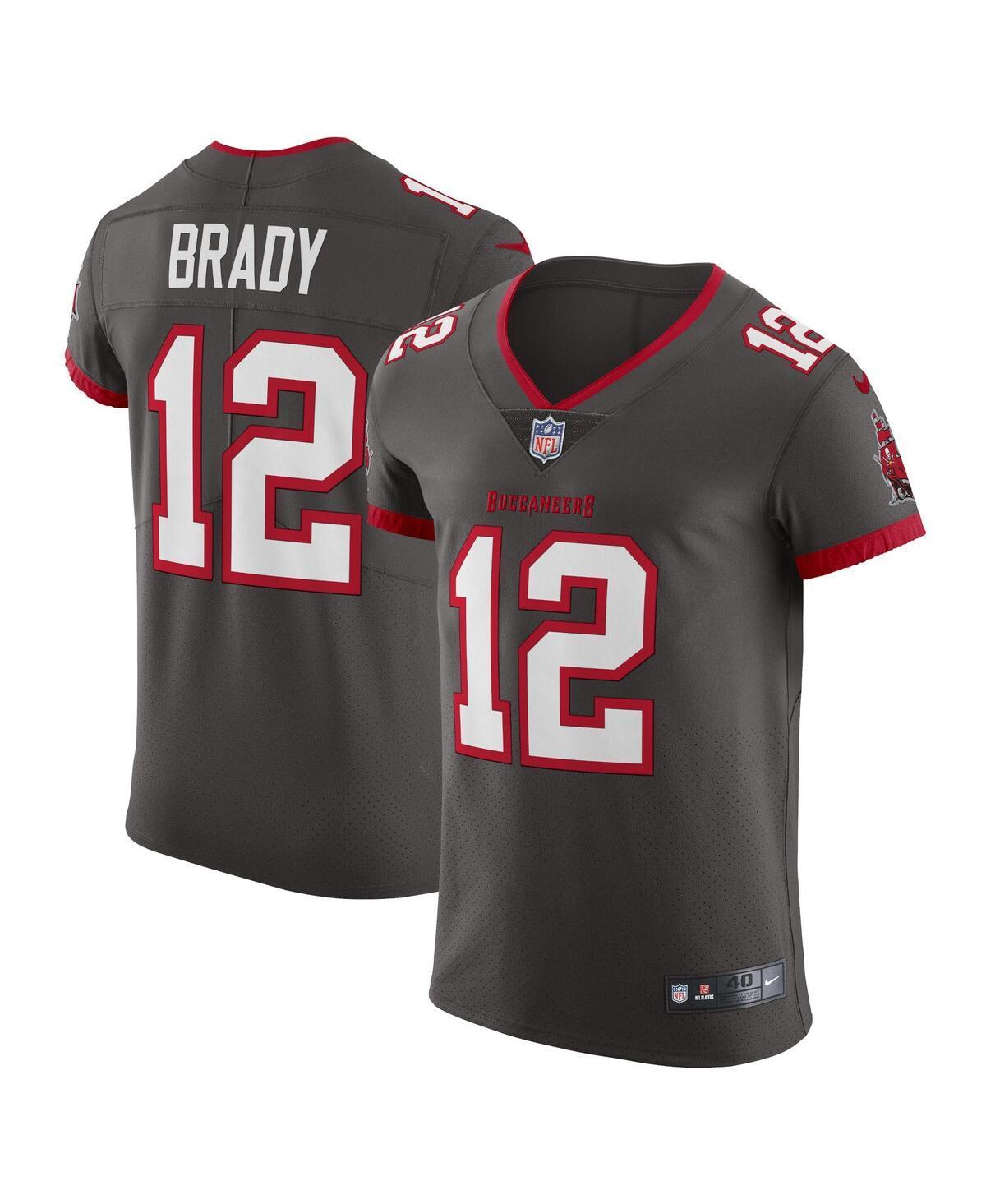 Mens Nike Tom Brady Pewter Tampa Bay Buccaneers Alternate Vapor Elite Jersey - Pewter Product Image