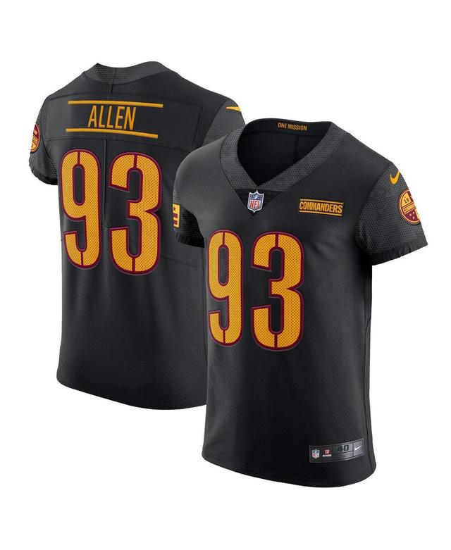 Mens Nike Jonathan Allen Black Washington Commanders Alternate Vapor Elite Jersey Product Image