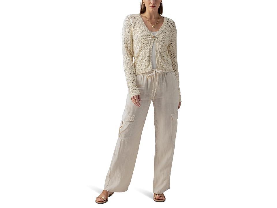 Sanctuary Womens Cotton Open-Knit Button-Front Cardigan Product Image