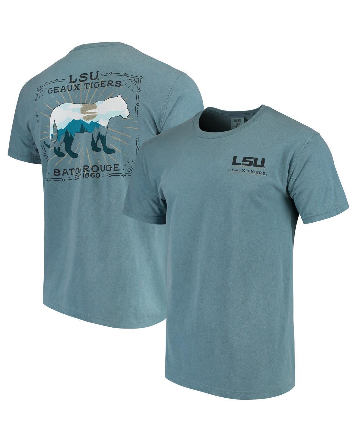 Mens Blue Lsu Tigers State Scenery Comfort Colors T-shirt Product Image