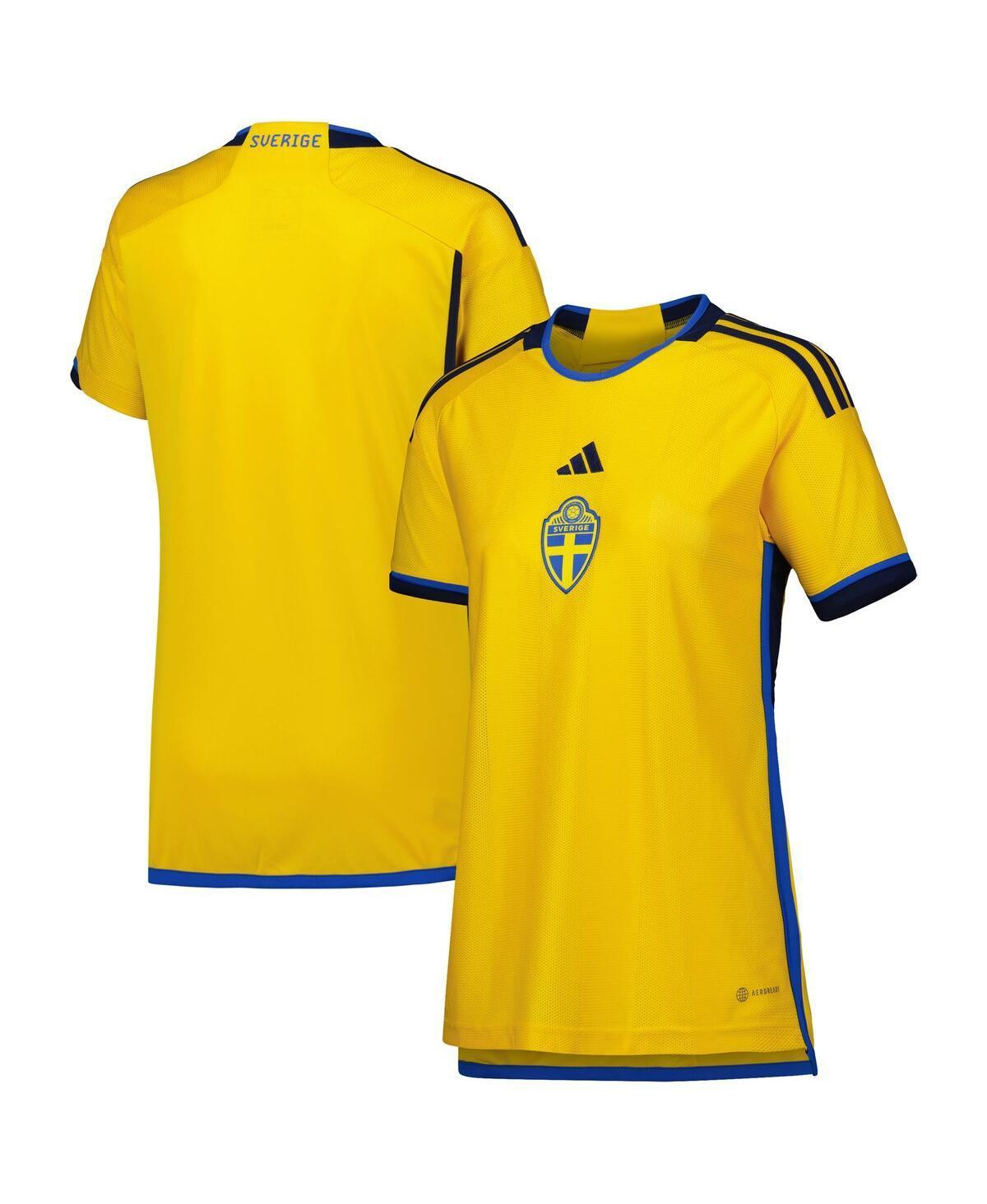 Womens adidas Yellow Sweden National Team 2022/23 Home Replica Jersey - Yellow Product Image