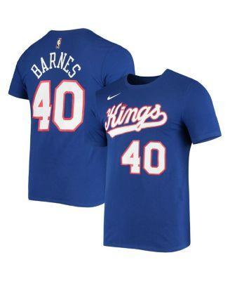 Mens Nike Harrison Barnes Blue Sacramento Kings Hardwood Classics Name and Number Performance T-shirt Product Image