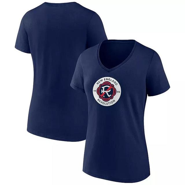 Womens Fanatics Branded Red New England Revolution Iconic Winning Attitude V-Neck T-Shirt Product Image