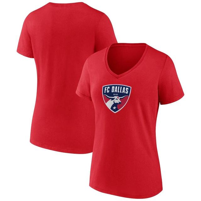 MLS FC DALLAS Womens V-Neck Top Ranking T-Shirt Product Image