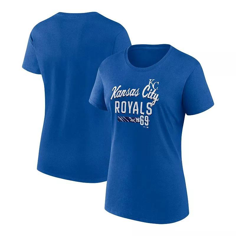 Womens Fanatics Branded Royal Kansas City Royals Logo T-Shirt product image