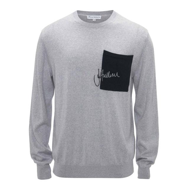 SIGNATURE POCKET CREWNECK JUMPER Male Product Image